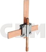 Cruciform clamp (Square Tape Clamp) 3/4"; Stainess Steel; M7