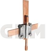 Cruciform clamp (Square Tape Clamp) 3/4"; Stainless Steel; M9