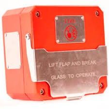 Green Led Industrial Safe area Manual Call Point in GRP (GL)