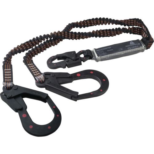 DeltaPlus AN245200PRR Dielectric Energy Absorber with Double Extensible Lanyard 2 M + 1 AM010D + 2 AM022D