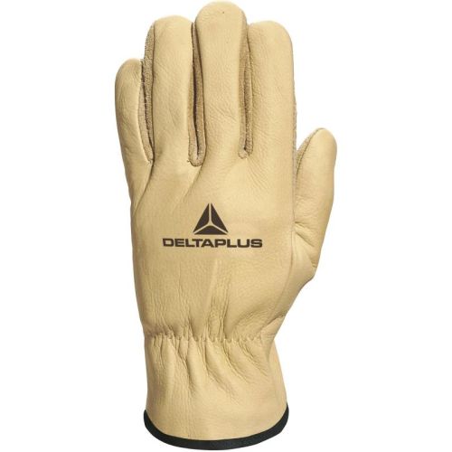 DeltaPlus FIB49 Water Repellent Cowhide Full Grain Leather Glove - Palm Turned Over