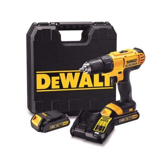 DEWALT 18V HAMMER DRILL + 2 X 1.5AH BATTERIES DCD776S2-ZA 