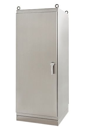 Hoffman Stainless Steel Free Stand Single Access Enclosure 1800 x 1000 x 400 IP66 SS304 with plinth - A18104SSFS