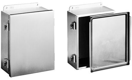 Hoffman Clamp Cover, Stainless Steel NFSS Box 316L SS  WallMount Type 4X - A1614NFSS6