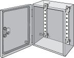 HOFFMAN SCREW COVER GL66 DIN RAIL BRACKET L250 LMK25E