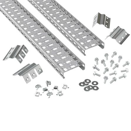 Hoffman ProLine, Full-Height Vertical Grid Straps - PGH3S14V - Three row hole pattern