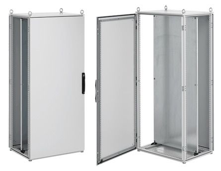 Hoffman ProLine Industrial Enclosures Packages, Type 12 Steel Overlapping Double Doors 70.87in.x47.24in.x19.69in. - PPOD18125