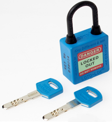 3-PTP (Three Point Traceability Padlock) BLUE. DUAL PURPOSE 3PTPBKDMKN40