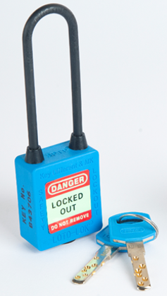 3-PTP (Three Point Traceability Padlock) BLUE. DUAL PURPOSE 3PTPBKDMKN80