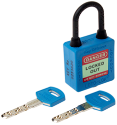 3-PTP (Three Point Traceability Padlock) Color: BLUE. DUAL PURPOSE 3PTPBKDN40