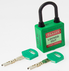 3-PTP (Three Point Traceability Padlock) GREEN. DUAL PURPOSE 3PTPGKDMKN40