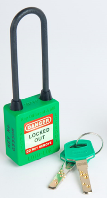 3-PTP (Three Point Traceability Padlock) GREEN. DUAL PURPOSE 3PTPGKDMKN80