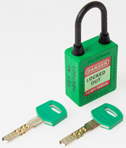 3-PTP (Three Point Traceability Padlock) Color: GREEN. DUAL PURPOSE 3PTPGKDN40