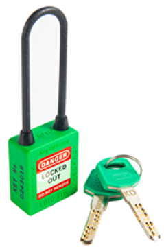 3-PTP (Three Point Traceability Padlock) GREEN. DUAL PURPOSE 3PTPGKDN80