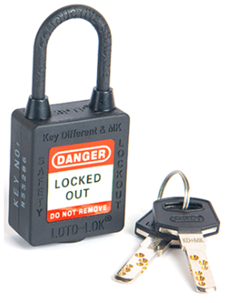 3-PTP (Three Point Traceability Padlock) BLACK. DUAL PURPOSE 3PTPNKDMKN40