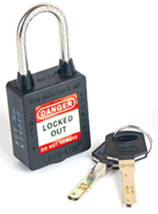 3-PTP (Three Point Traceability Padlock).</br> 
Color: NOIR (BLACK). Stainless Steel (SS304 Grade) 3PTPNKDMKR40