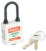 3-PTP (Three Point Traceability Padlock) Color: WHITE. DUAL PURPOSE 3PTPWKDN40