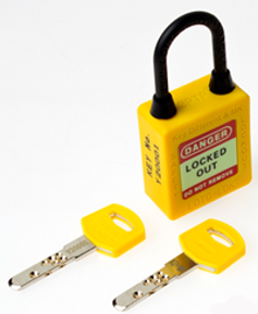 3-PTP (Three Point Traceability Padlock) YELLOW. DUAL PURPOSE 3PTPYKDMKN40