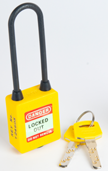 3-PTP (Three Point Traceability Padlock) YELLOW. DUAL PURPOSE 3PTPYKDMKN80