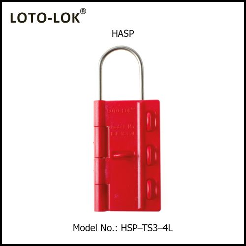 Nylon - Hasp body with 3.5mm Steel shackle HSP-TS3-4L