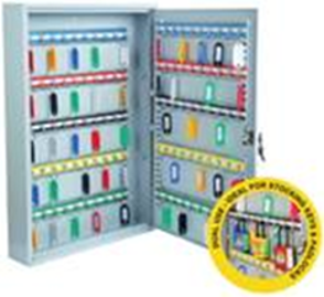 Key Cabinet - Heavy Duty 100 Keys Capacity with plastic key tags. KC-LFHD-100