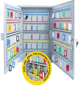 Key Cabinet - Heavy Duty 200 Keys Capacity with plastic key tags. KC-LFHD-200