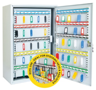 Key Cabinet - Heavy Duty 300 Keys Capacity with plastic key tags. KC-LFHD-300