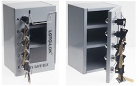 KEY SAFE BOX - 5 LOCK SYSTEM.  KSB‐5L