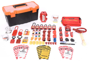 ELECTRICAL LOTO KIT PLASTIC TOOL BOX - MEDIUM LOKT-EPBM-201