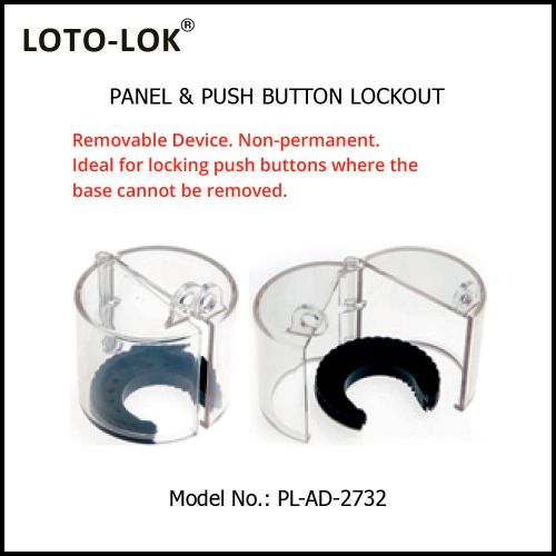 Panel Lockout - Push Button Polycarbonate material PL-AD-2732