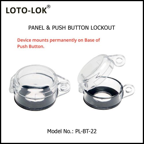 Panel Lockout - Push Button Polycarbonate material PL-BT-30