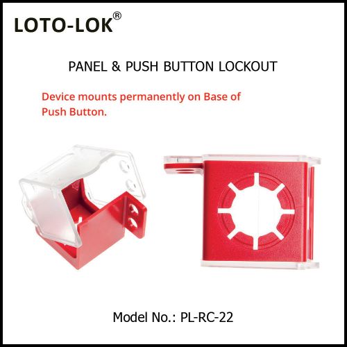 Panel Lockout - Push Button Polycarbonate material PL-RC-30