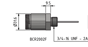 MacArtney BCR2004FTI ** Titanium Bulkhead female