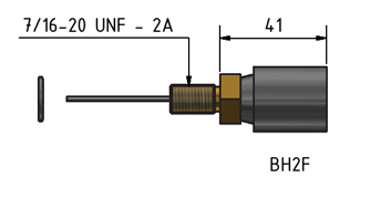 MacArtney BH5F Brass Bulkhead female