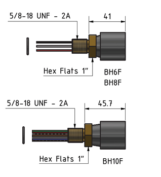 MacArtney BH10F Brass Bulkhead female