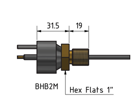 MacArtney BHB3MAS Battery 3 contact male