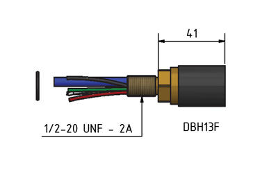 MacArtney DBH13FNM Data & power 13 contact female