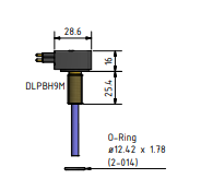 MacArtney DLPBH9M contact male Low profile data & power 9