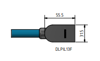 MacArtney DLPIL13F w/1m Data 13 cable Low profile data & power 13