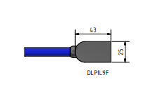 MacArtney DLPIL9F w/1m Data 8 cable contact female Low profile data & power 9