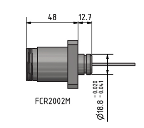 MacArtney FCR2012MTI ** Titanium Flange mount male