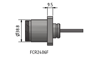 MacArtney FCR2410FTI ** Titanium Flange mount female