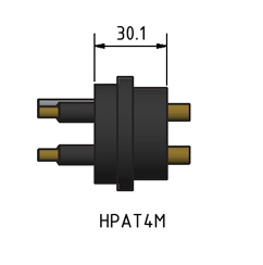 MacArtney HPAT4M ** High power 4 contact male