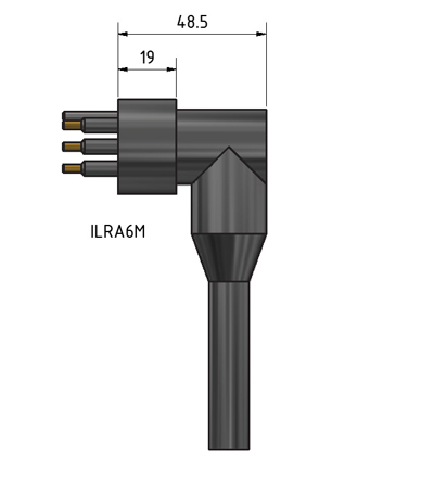 MacArtney ILRA10M Right angle male