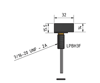 MacArtney LPBH4F Brass LP bulkhead female