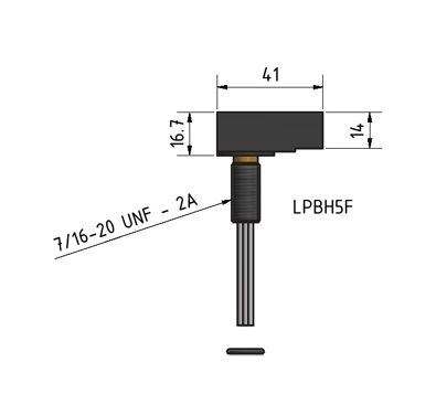 MacArtney LPBH5FTI Titanium LP bulkhead female