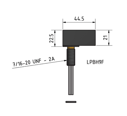 MacArtney LPBH9FTI Titanium LP bulkhead female