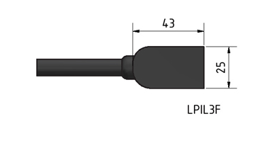 MacArtney LPIL4F//5 m open ended 5 m cable LP inline female