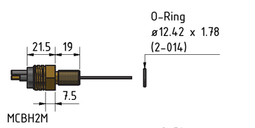 MacArtney MCBH8M UNS32550 ** Micro bulkhead male Ferralium