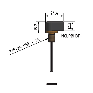 MacArtney MCLPBH3F Brass Micro LP bulkhead female